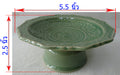 พาน 5นิ้ว ลายไทย สีเขียว เซรามิก พานดอกไม้ พานมะลิ พานเชิง พานหิ้งพระ พวงมาลัย พานบายศรี otop Lampang โอทอปลำปาง