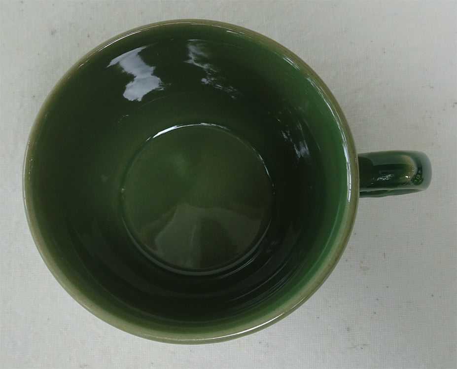ชุดแก้วกาแฟ ลายไทย สีเขียวเซรามิค